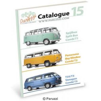 Drukwerk onderdelencatalogus voor de Volkswagen Spijlbus, Panoramabus en T25/T3 Bus