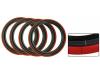 Paruzzi nummer: 22526 Red Line bandringen 2.5 cm zwart / 2.5 cm rood (4 stuks)
14 inch wielen 