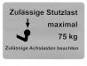 Paruzzi number: 76177 Sticker tow bar nose weight maximum 75 kg